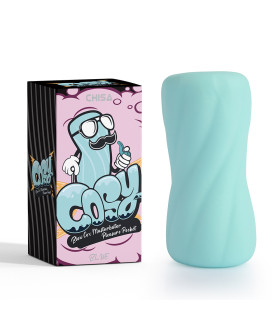 Мастурбатор хай-тек Chisa Cozy Blow Cox, с рельефом, голубой, 10.7 х 4.8 см - No Taboo