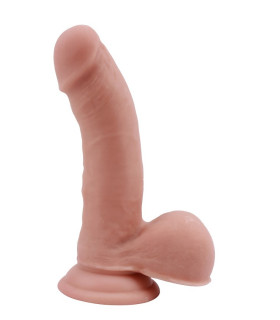 Фалоімітатор реалістичний з мошонкою Chisa T-skin ReaL, бежевий, 19 х 4 см - No Taboo