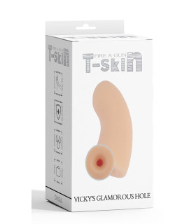 Мастурбатор нереалистичный Chisa T-Skin, бежевый, 14 х 6 см - No Taboo