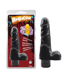 Вибратор реалистичный Chisa Rubicon, черный, 19 х 4 см - No Taboo