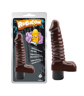 Вибратор реалистичный Chisa Rubicon, коричневый, 19 х 3.8 см - No Taboo