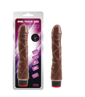 Вибратор реалистичный Chisa Real Touch XXX, коричневый, 22 х 3.7 см - No Taboo
