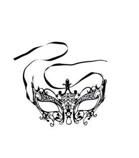 Венеціанська маска на очі, чорна - No Taboo