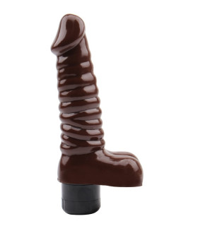 Вибратор реалистичный Chisa Rubicon, коричневый, 19 х 3.8 см - No Taboo