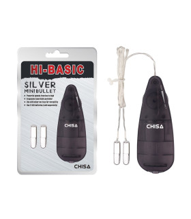 Вибропули с пультом управления Chisa Hi-Basic, серебристые, 4.5 х 0.75 см - No Taboo