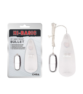 Вибропуля на пульте управления Chisa Hi-Basic, серебристая, 4.5 х 2.6 см - No Taboo