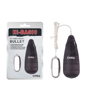 Вибропуля на пульте управления Chisa Hi-Basic, серебристая, 4.5 х 2.6 см - No Taboo