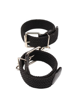 Наручники плетені Chisa Behave, чорні - No Taboo