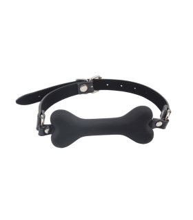 Кляп кісточка Chisa Behave, чорний, 4.6 см - No Taboo