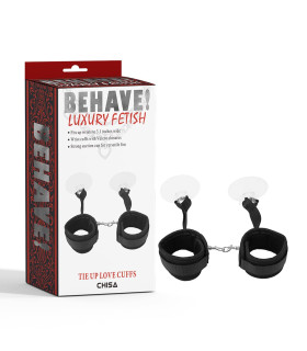 Фиксаторы для рук на присосках Chisa Behave, черные - No Taboo