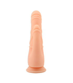 Фалоімітатор реалістичний подвійний Chisa Naked Legend, на присосці, бежевий, 21.5 х 4.3 см - No Taboo