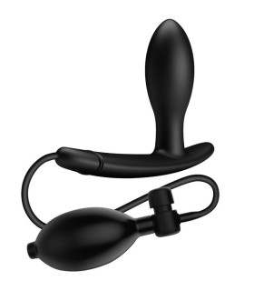 Анальная пробка с накачкой Pretty Love, черная, 7.8 х 2.5 см - No Taboo