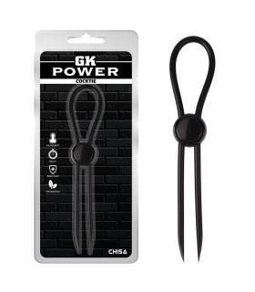 Ерекційне лассо Chisa GK Power, чорне, 2.2 см - No Taboo
