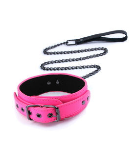 Ошейник с поводком NS Novelties Electra, розовый - No Taboo