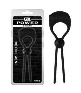 Ерекційне ласо з вібрацією Chisa GK Power, чорне, 4.7 см - No Taboo