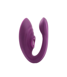 Вібратор для пари Chisa DiDi, з пультом, фіолетовий, 9.5 х 3.1 см - No Taboo