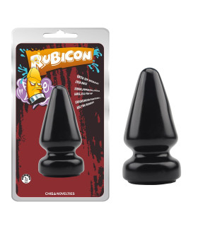 Анальная пробка гигантская Chisa Rubicon, черная, 18.5 х 9 см - No Taboo