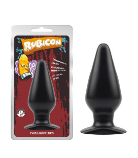 Анальная пробка L Chisa Rubicon, черная, 14 х 6 см - No Taboo