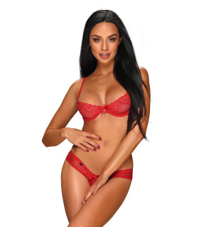 Сексуальный комплект XXL Alabastra Obsessive, красный - No Taboo