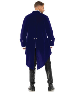 Мужское бархатное пальто M Leg Avenue, синее - No Taboo