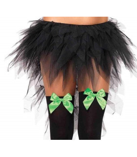 Панчохи сексуальні One Size Leg Avenue, з бантиками, чорні - No Taboo