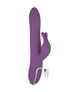 Вібратор-кролик Isabella, фіолетовий, 24 х 4 см - No Taboo