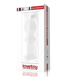 Анальна пробка 4.5" Glass Romance Lovetoy, прозора, 11.5 х 3.3 см - No Taboo
