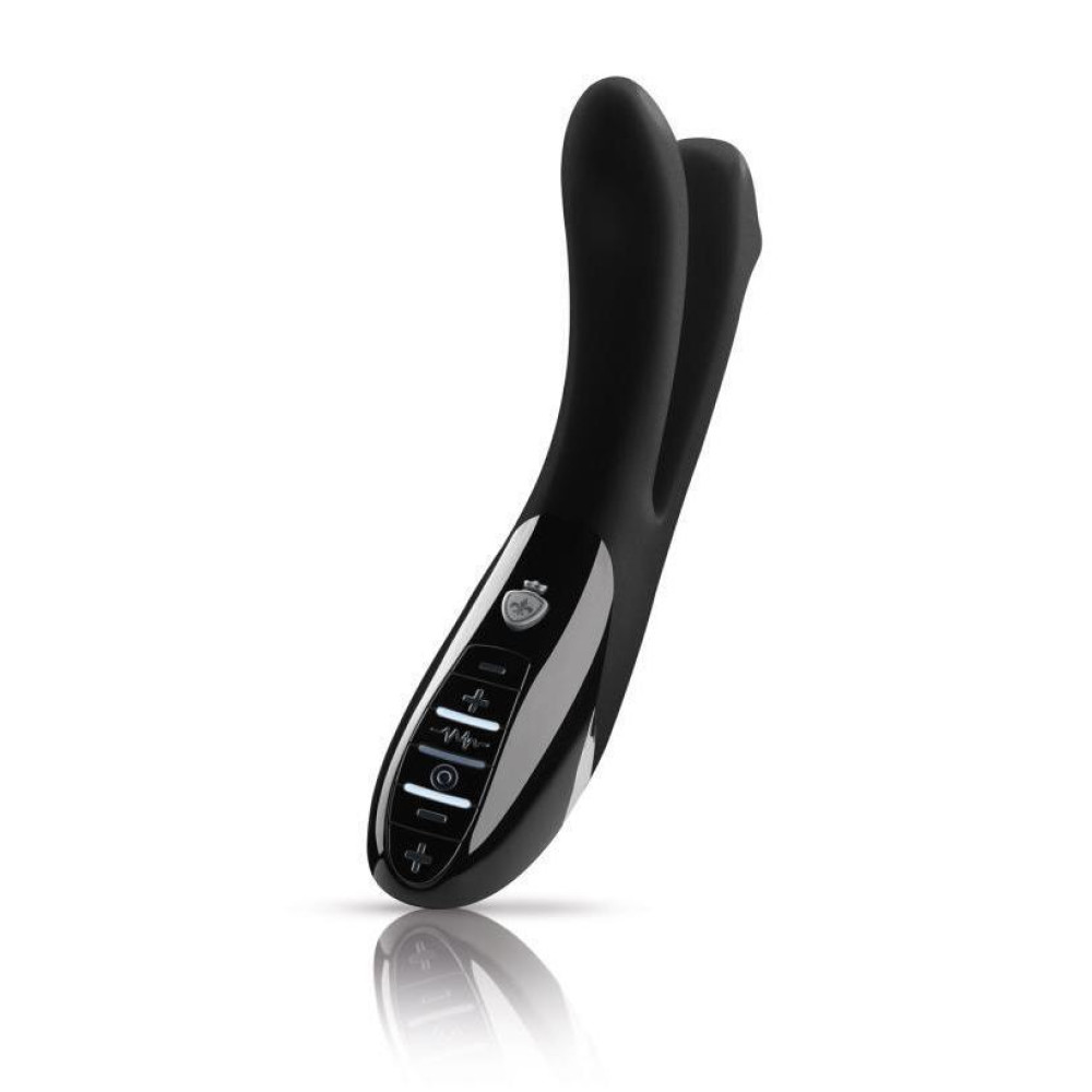 Вибратор вагинально-анальный Mystim Tingling Aparte E-Stim, с электростимуляцией, черный, 15 х 4.3 см (207813), zoom