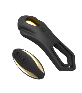 Эрекционное кольцо с вибрацией Roadster, с пультом дистанционного управления, черное, 4 см - No Taboo