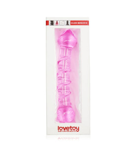 Фаллоимиатор двухсторонний Lovetoy, розовый, 18 х 3.5 см - No Taboo