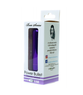 Вибропуля Power Bullet, фиолетовая, 9 х 1.8 см - No Taboo