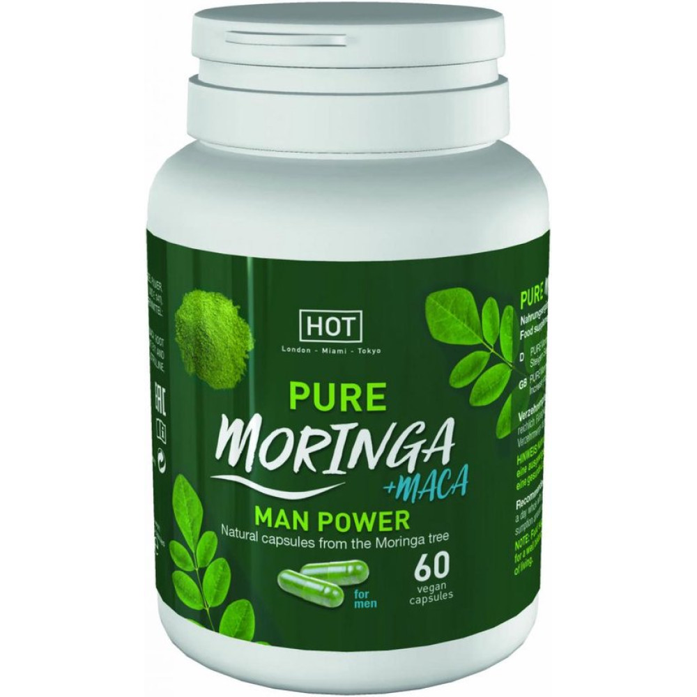 Капсулы для повышения потенции HOT Premium Moringa мужские, 60 шт (215682), zoom