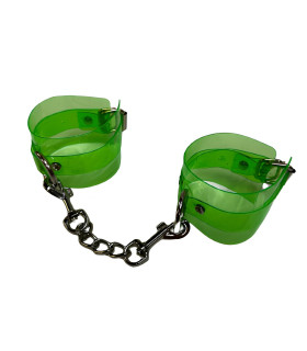 Наручники IDEA SM полупрозрачные, зелёные - No Taboo