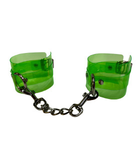 Наручники IDEA SM полупрозрачные, зелёные - No Taboo