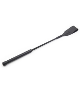 Стек на длинной ручке, экокожа, черный, 45 см - No Taboo