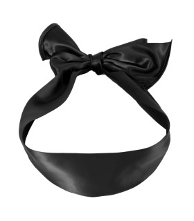 Стрічка на очі для БДСМ, чорна, 120 х 10 см - No Taboo