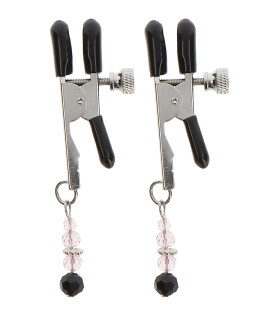 Зажимы на соски с бусинами Taboom, черные - No Taboo