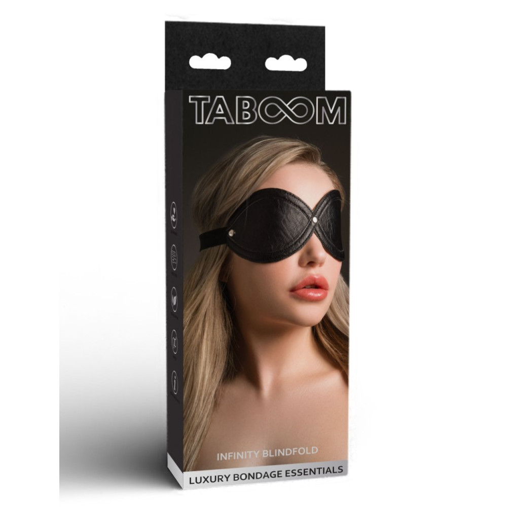 Маска на глаза Infinity Taboom, веганская кожа, черная (215915), zoom