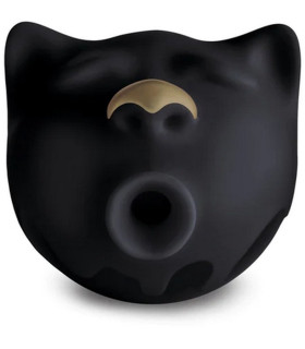 Вакуумный стимулятор клитора в форме кота Gcat Gvibe, силиконовый, черный - No Taboo