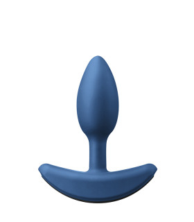 Анальная пробка с вибрацией Renegade NS Novelties, силиконовая, синяя, 10 х 3 см - No Taboo