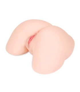 Мастурбатор с вибрацией реалистичный с двумя отверстиями Kokos Adel Onahole, двухслойный, киберкожа - No Taboo