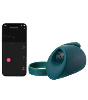 Мастурбатор нереалистичный с приложением Gush Lovense, силиконовый, синий, 9 х 5 см - No Taboo