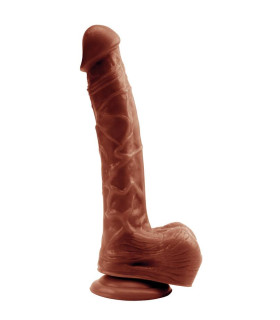 Фаллоимитатор реалистичный Rubicon Chisa, с присоской, коричневый, 25 х 4.5 см - No Taboo