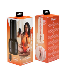 Мастурбатор вагіна реалістичний FeelStars Reagan Fox Kiiroo, кібершкіра, 22 см х 8.4 см - No Taboo