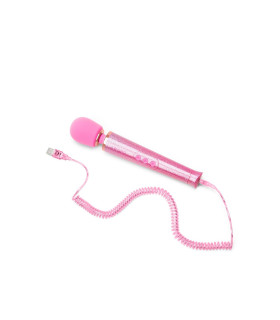 Вібратор-мікрофон Le Wand Petite All That Glimmers, рожевий, 25 х 4.5 см - No Taboo