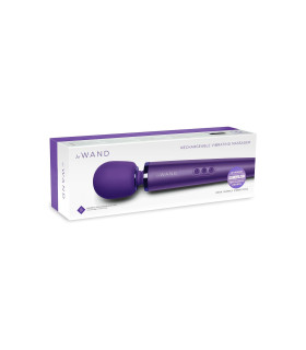 Вибратор-микрофон перезаряжаемый Le Wand, силиконовый, фиолетовый, 34 х 6.2 см - No Taboo