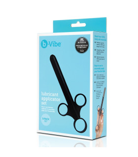 Набор аппликаторов для смазки B-Vibe, черные, 3 шт. - No Taboo