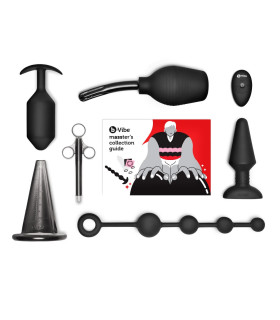 Набір анальних іграшок для фістингу Masster's Degree B-Vibe, чорний, 7 предметів - No Taboo