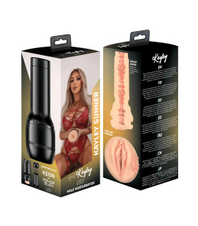 Мастурбатор вагіна реалістичний FeelStars Kayley Gunner Kiiroo, кібершкіра, 22 см х 8.4 см - No Taboo