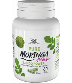 Капсулы для повышения либидо HOT Premium Moringa женские, 60 шт - No Taboo